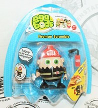 Eggbods Fireman Scramble - WIND-UP &amp; Walking Toy 3&quot; Egg Figure 2011 New - £4.71 GBP