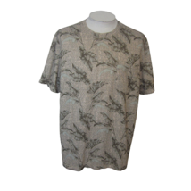 TAsso Elba mens t shirt Hawaiian floral print XXL p2p 25.5&quot; pocket tropical luau - £17.11 GBP