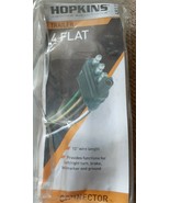 Hopkins 4 Wire Flat TRAILER CONNECTOR 12&quot; 6-12 Volts Corrosion Resist 48... - $11.55 CAD