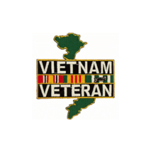 Vietnam Veteran Ribbon Embroidered 4&quot; Patch - £23.69 GBP