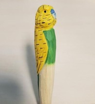 Parakeet Wooden Pen Hand Carved Wood Ballpoint Hand Made Handcrafted V107 - £6.25 GBP
