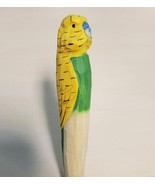 Parakeet Wooden Pen Hand Carved Wood Ballpoint Hand Made Handcrafted V107 - £6.21 GBP