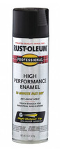 Rust-Oleum Professional High Performance Enamel Spray Paint, Flat Black,... - $14.95