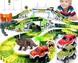 Dinosaur Toys For Kids 3-5, Create A Dino World With Bendable Flexible R... - $33.99