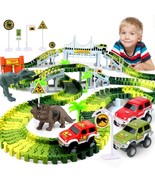 Dinosaur Toys For Kids 3-5, Create A Dino World With Bendable Flexible R... - £31.31 GBP
