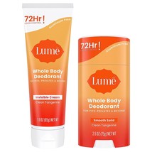 Lume Whole Body Deodorant - Invisible Cream Tube and Solid - - £32.20 GBP