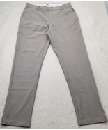 Hickey Freeman Chino Pants Mens 34x32 Gray Performance Slash Pocket Stra... - €20,68 EUR