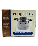 8Qt Pasta Insert Deluxe Copper Bottom Stainless Steel Heavy Gauge18/10 C... - $724.84 MXN