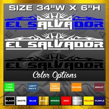 1 El Salvador Country Flag Decal Vinyl Sticker #1023 - £17.84 GBP