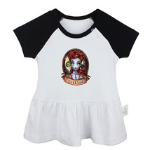 Forever Tattoo Skull Girl Retro Art Newborn Baby Dress Toddler Cotton Clothes - £10.30 GBP