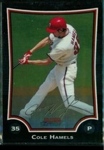 2009 Baseball Card TOPPS Bowman Chrome #70 COLE HAMELS Philadelphia Phillies - £6.61 GBP