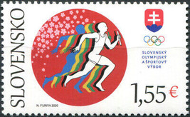 Slovakia 2021. Summer Olympic Games 2021, Tokyo Japan (MNH OG) Stamp - £3.61 GBP