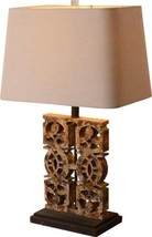 Table Lamp Terracotta Lighting Perusia Bronze Brown Iron Linen Shade 1-Light - £408.16 GBP