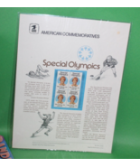 American Commemoratives Special Olympics USPS Stamps Panel 114 August 9,... - $9.89
