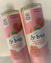 TWO PACK ST. IVES ROSE WATER AND ALOE VERA BODY WASH 16.0FL OZ - $19.80