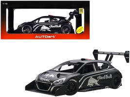 Peugeot 208 T16 Pikes Peak "Red Bull" Presentation Car Black 1/18 Model Car by A - $3,777.33 MXN