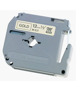 Brother M821 3/8 BLACK ON GOLD FOR USE WITH PT-65, 70, 80, 85, 90, 100, 110 - $51.26 CAD