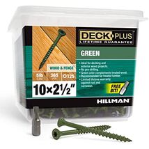 Deck Plus 48402 Wood Screws #10 x 2-1/2&quot;, Green, 5lb Box - €33,99 EUR
