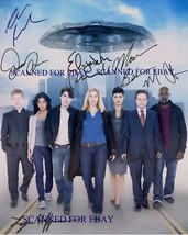 V Visitor Cast Signed Rp Photo By 7 Mitchell Baccarin + - £15.70 GBP