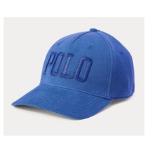 Polo Ralph Lauren 5 Panel Fleece Ball Cap Embroidered Logo Adjustable Hat Blue - $39.90