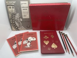 Vintage Hallmark scorepads pads bridge 3 Snoopy pencils &amp; more Card Game... - $21.04