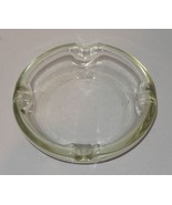 Vintage Clear Glass 4 Slot Ashtray Round Heavy Tobacciana Mid-Century He... - $544.70 MXN