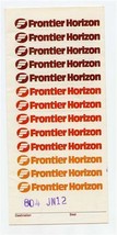 Frontier Horizon Airlines Ticket Jacket 1980&#39;s - £14.79 GBP