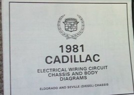 1981 Cadillac Deville Siviglia Diesel Elettrico Cavi Circuito Telaio Corpo Diag - £23.96 GBP