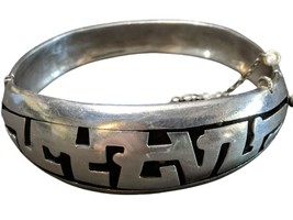Alfredo Villasana Mexican Modernist Silver Bracelet - £143.19 GBP