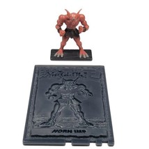 Yu-Gi-Oh Horn Imp Mini Figure Vintage 96KT With Plastic Matching Card  - £6.71 GBP