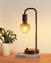 Onewish Industrial Table Lamp For Bedroom, Fully Dimmable Modern, Bulb Included - $51.96