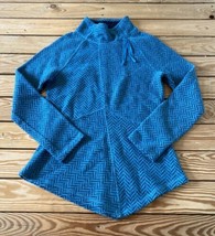 Prana Women’s Wool Pullover High Neck Sweater Jacket Size M Blue CD - $28.71