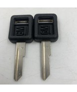 Vintage GM Uncut Key Black Plastic End with GM Raised Logo SET of 2 - $13.09