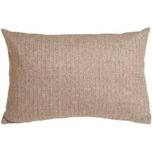 PILLOW DÉCOR Herringbone Brown Rectangular Decorative Toss Pillow - $49.95