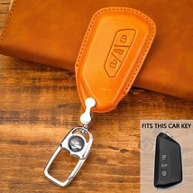 Leather Car Key Cover For VW Golf 8  Key Cover For Skoda Octavia A8 MK4 Mk8 2020 - £53.14 GBP