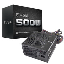 EVGA Power Supply 100-W1-0500-KR 500W 80PLUS +12V 120mm Ultra-Quiet Fan Active - £90.11 GBP