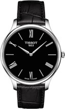 Tissot mens Tissot Tradition stainless steel case Quartz Watch Black - $229.95