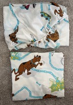 Scooby Doo Flat And Fitted Twin Bed Sheet Shaggy Mystery Machine No Pill... - $548.60 MXN