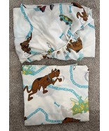 Scooby Doo Flat And Fitted Twin Bed Sheet Shaggy Mystery Machine No Pill... - $42.08 CAD