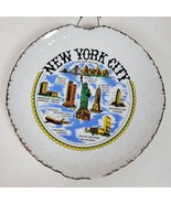 Vintage New York City Skyline USA Collector Plate Porcelain 7 Inch - $16.83