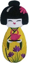 BeyondVision [Custom] Krafty Kokeshi Japanese Doll [Kokeshi and Tea] Embroidery  - £13.33 GBP