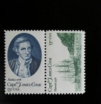 1978 13c Captain James Cook, Alaska & Hawaii, Pair Scott 1732-33 Mint F/VF NH - $1.14