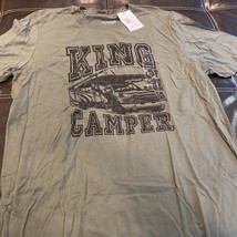 the stacks king camper olive green mens L tshirt - $14.84