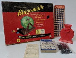 Vintage 1954 BINGO-MATIC Bingo Game Outfit by Transogram, Fun Retro Game! - £19.98 GBP