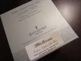 Waterford Times Square Collection 2001 Crystal Ornament Nib Original - £58.38 GBP
