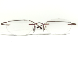 Silhouette M7395 /40 6055 Eyeglasses Frames Purple Round Rimless 42-19-125 - $74.61