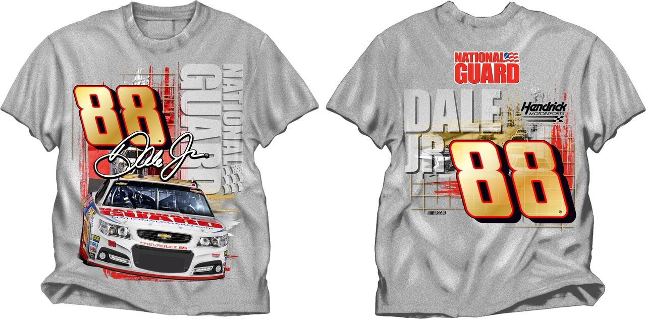 Dale Earnhardt Jr., #88, National Guard Chevy on a new Ash Large Tee w/tags - $26.00