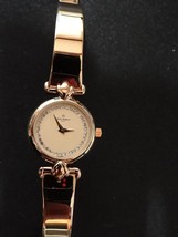 Ladies Watch French Michel Herbelin Watch Faux Diamond Gold Bracelet - $369.95