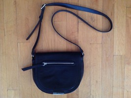 NINE WEST Black  Purse Faux Leather CROSS BODY HANDBAG/ Shoulder Bag 8 X 9 - $21.77