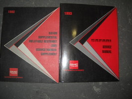 1993 GMC Safari Servizio Riparazione Negozio Officina Manuale Set Fabbrica GM W - £15.12 GBP